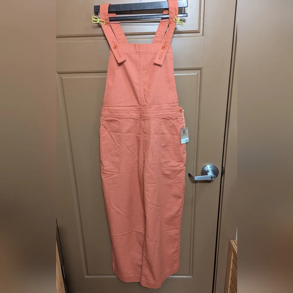 NWT Patagonia Overalls. Ankle Length Wide Leg Peach Color .Size 12. - Picture 4 of 16